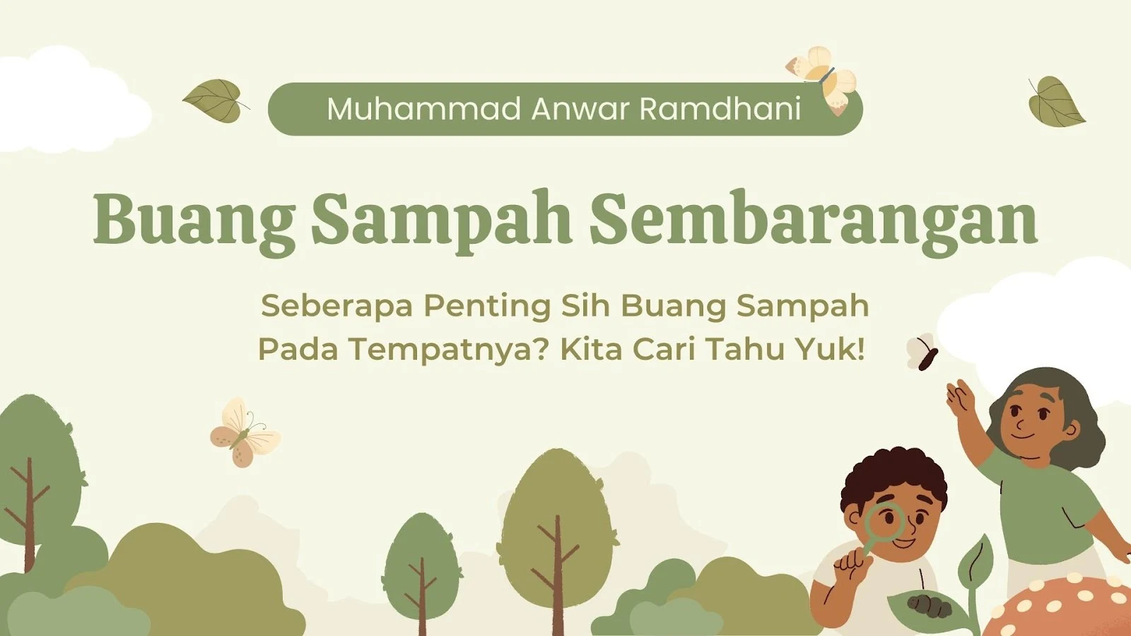 buang sampah sembarangan