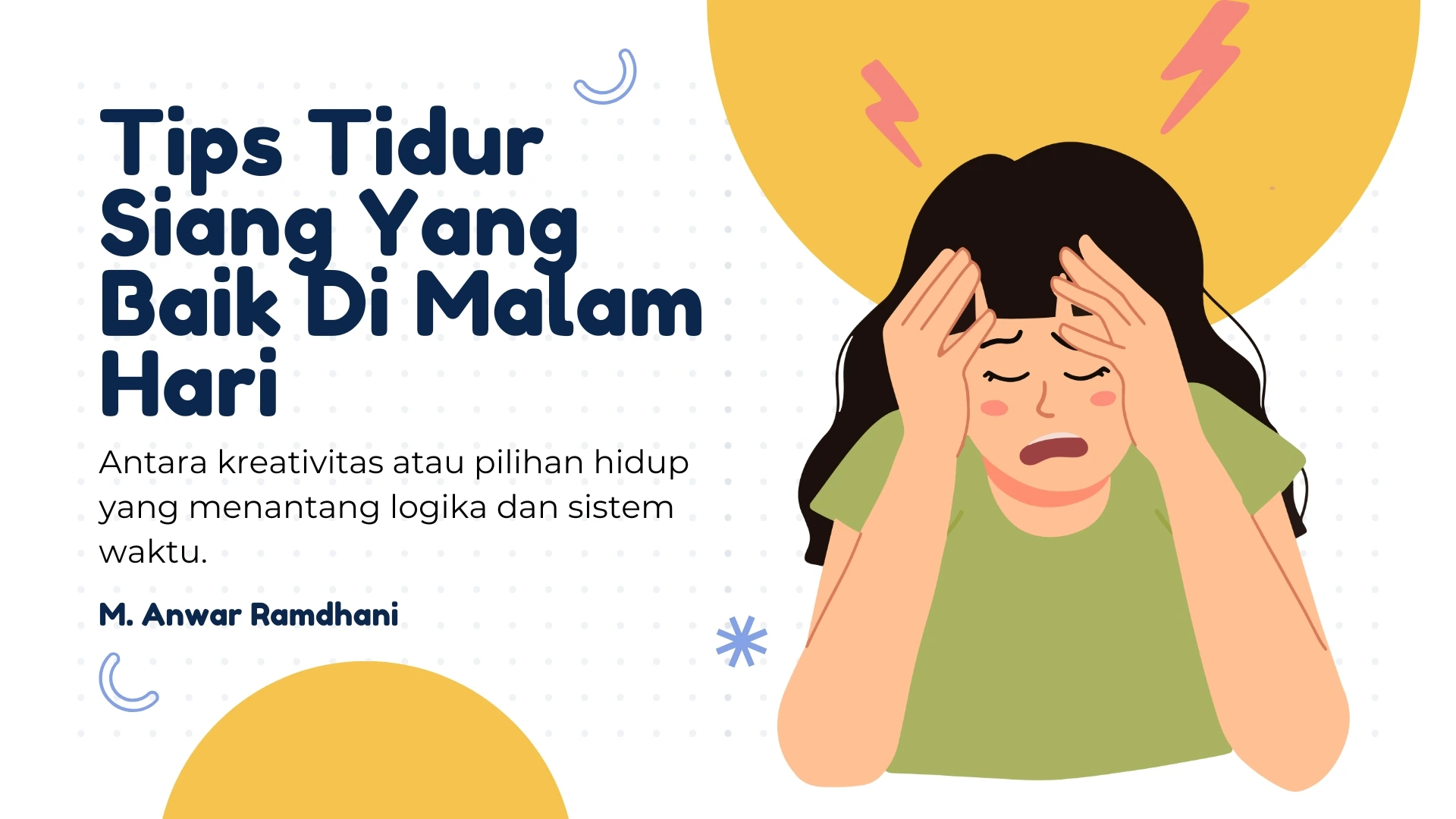 tips tidur siang di malam hari